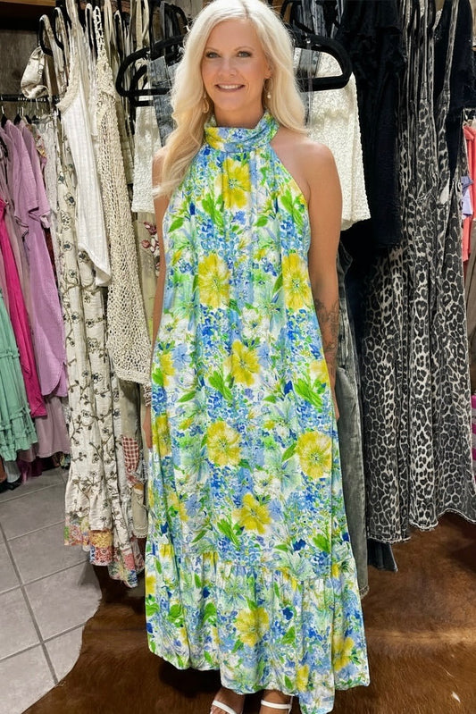 ELLIE MIX FLORAL MAXI DRESS