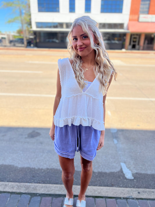 Sophie Periwinkle Shorts