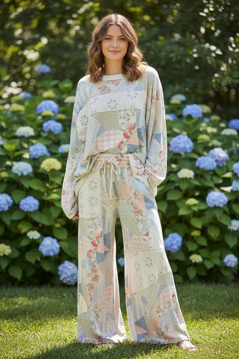 EASEL PASTELS PATCHWORK SET TOP