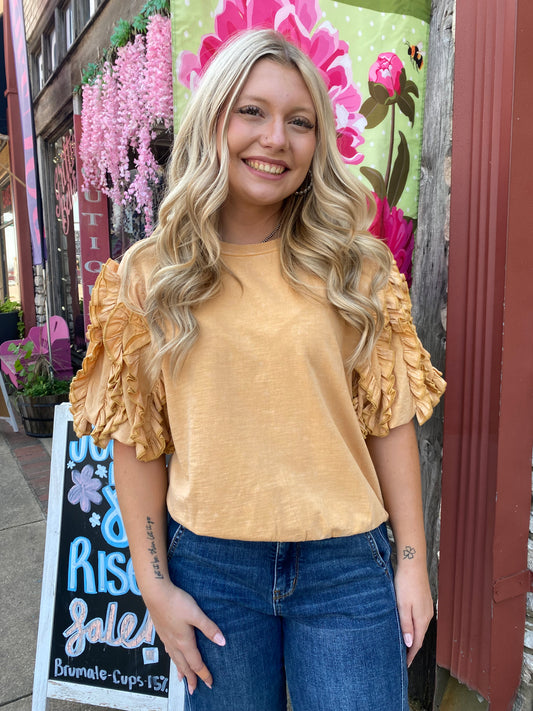 Honey Please Ruffle Top