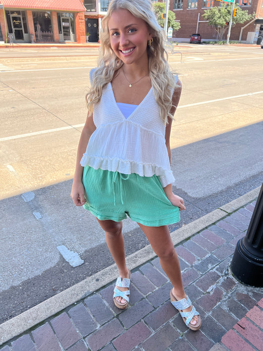 Sophie Mint Shorts