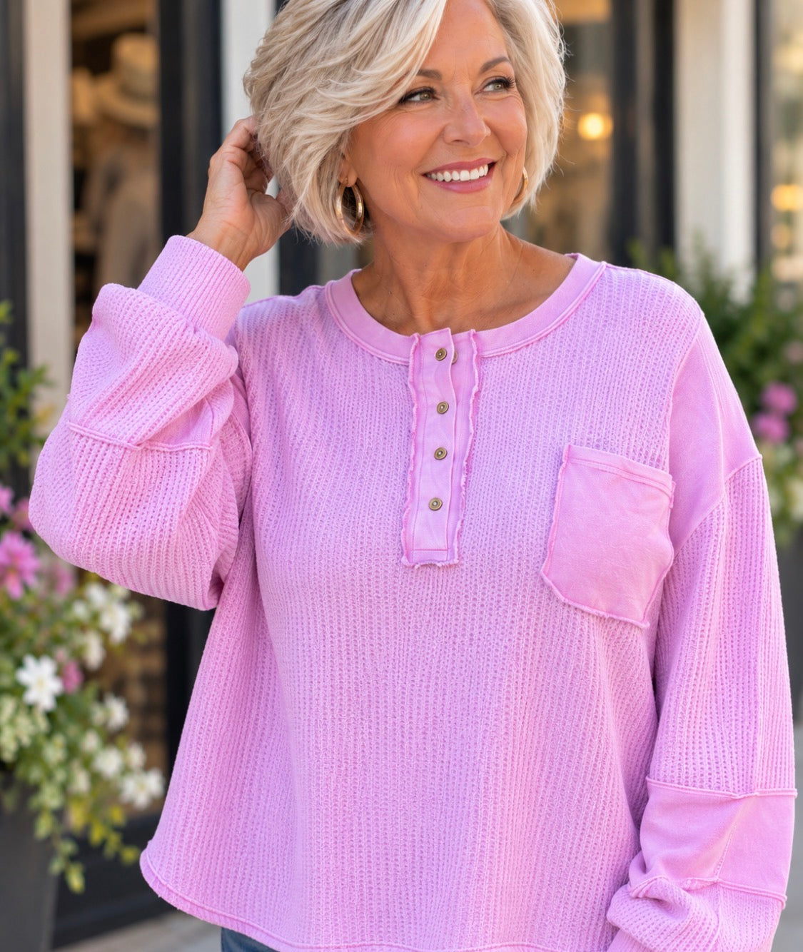 Lilac Rose Longsleeve Top