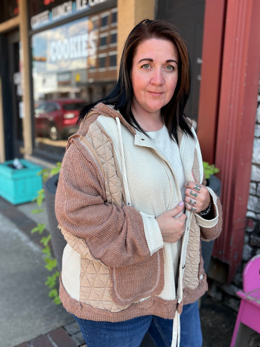 ROBYN WAFFLE STITCH JACKET