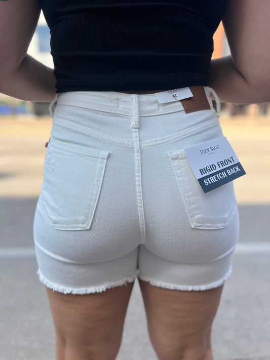 Judy Blue Cozumel White Shorts