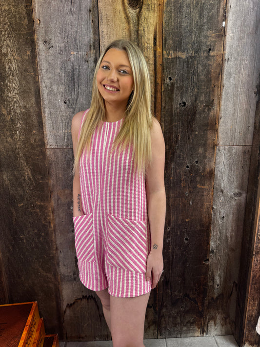 Bubble Gum Textured Romper