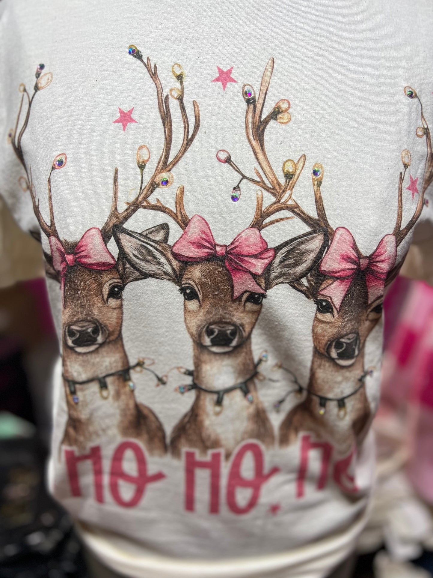 Bling HoHoHo Reindeer Tee