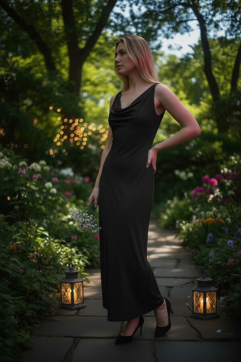 LIFE OF THE PARTY BLACK DRESS