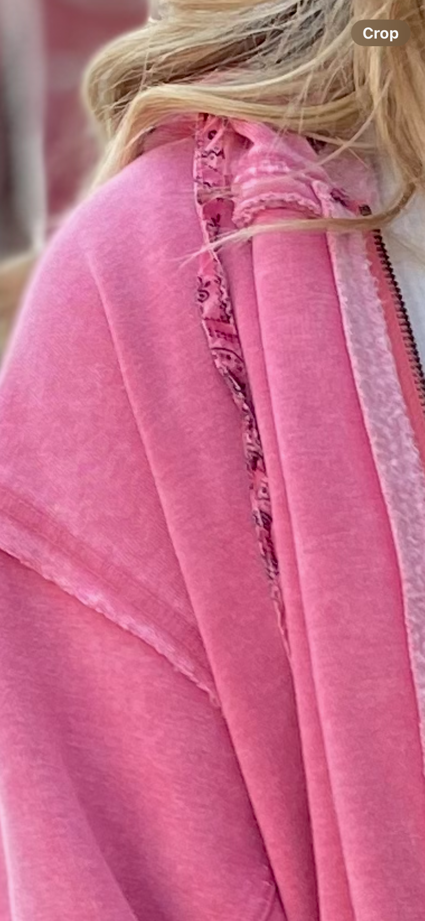 EASEL MALIBU PINK ZIP UP HOODIE