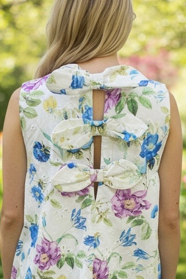 EMMA FLORAL EYELET DRESS