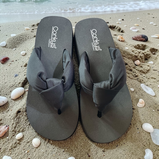 CORKYS YOU GO GIRL BLACK FLIP FLOP