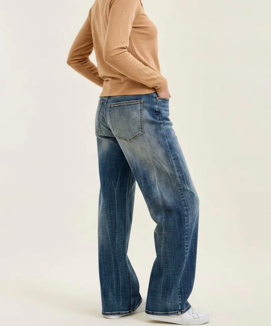 JUDY BLUE WILHELMINA BAGGY VINTAGE BLAST HW