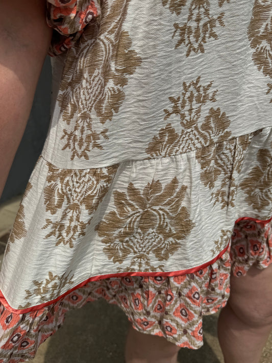 Amber Peach Latte Dress