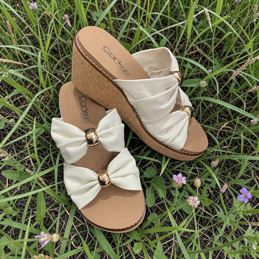 CORKYS MISS UNDERSTOOD IVORY WEDGE