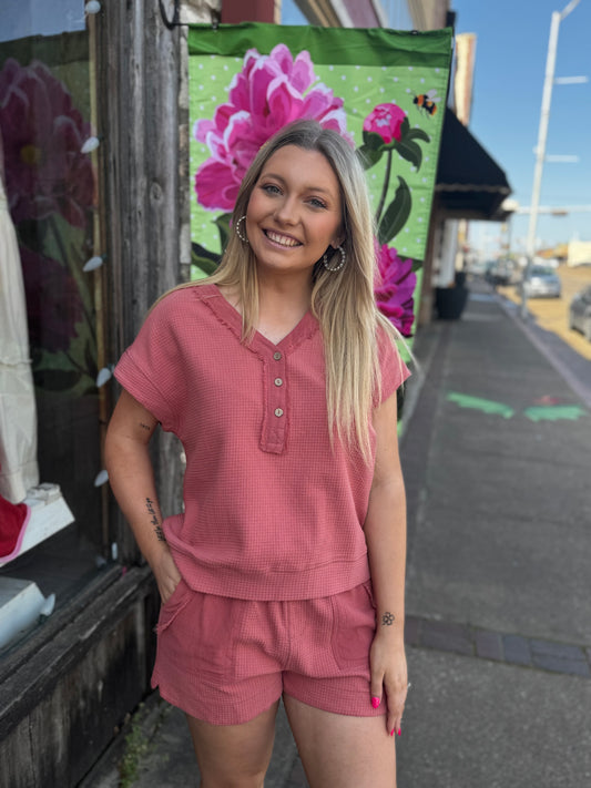 On The Terrace Set Shorts