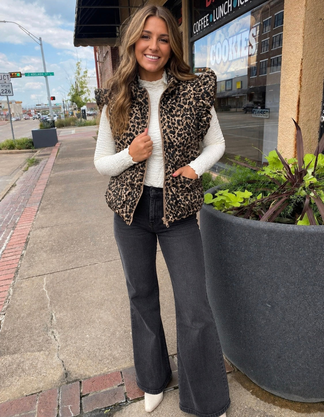 DRIVING ME WILD LEOPARD VEST