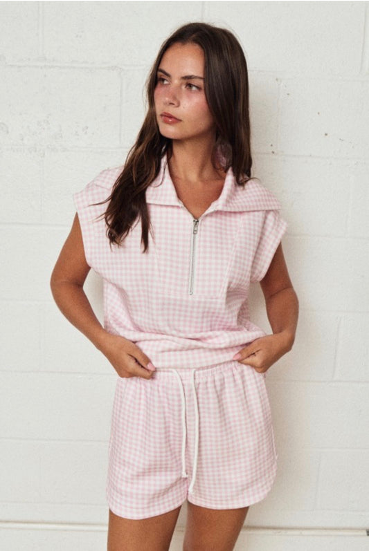 Pink Posh Gingham Set