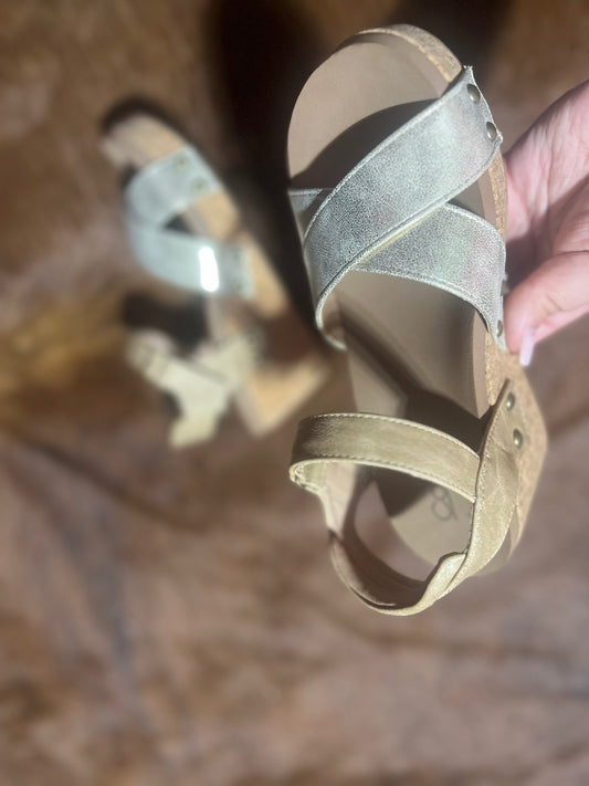 Corkys Kindle Carmel Wedge