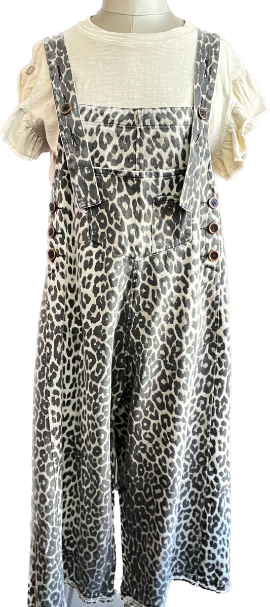 High Hopes Animal Print Overalls