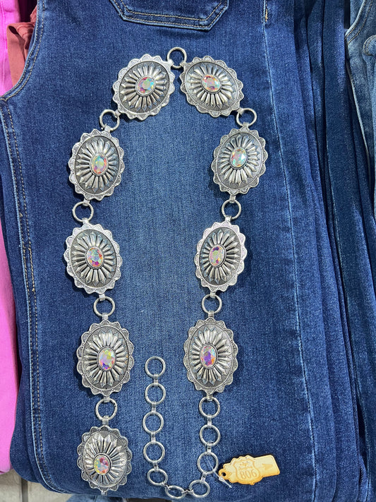 Nashville Rhinestone Concho Belt