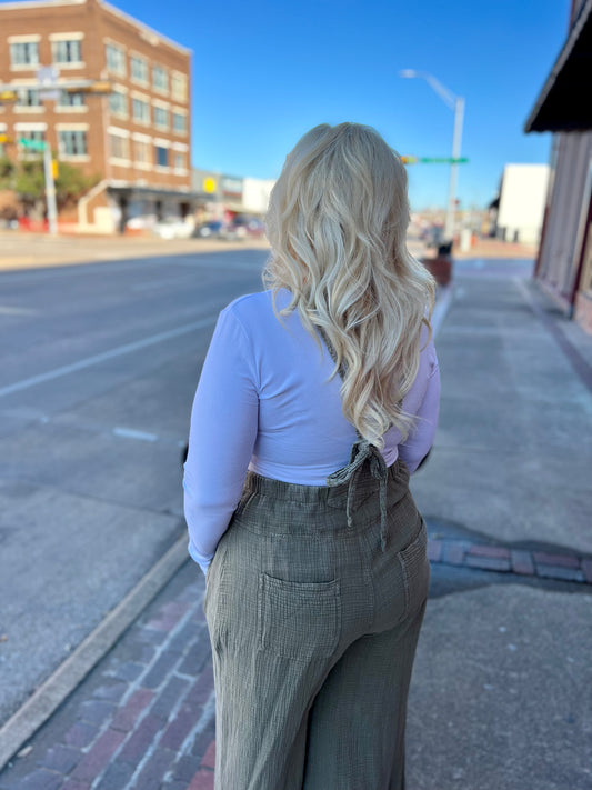 Faded Olive - Here I Am Overalls