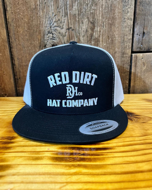 Red Dirt Black and White Brand Hat