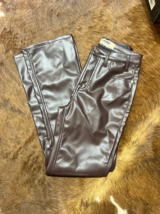 Wine Leather R&R Pants