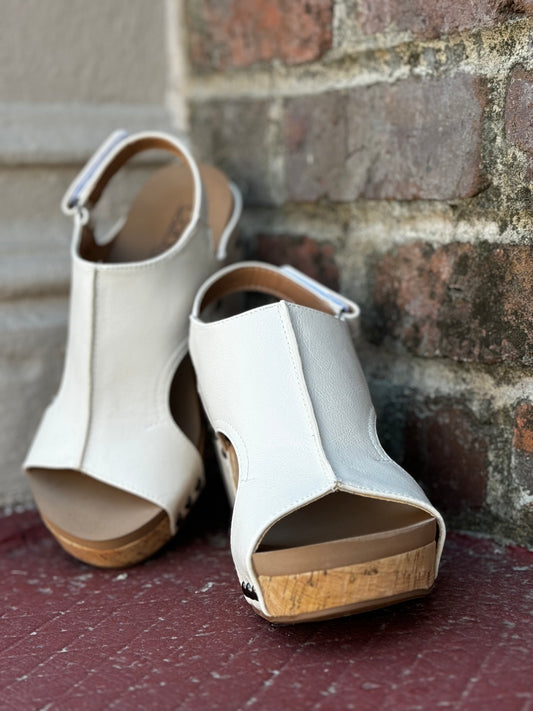 Corkys Tiffanee Ivory Wedges