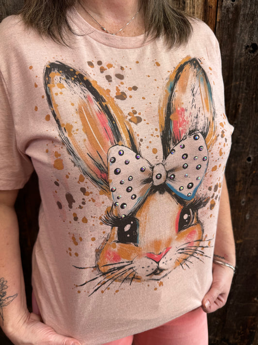 Splatter Easter Bunny Tee