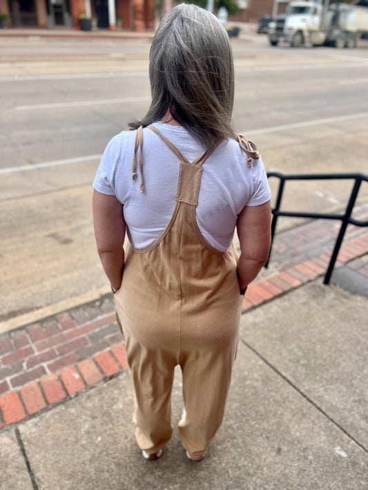 Boho Jumpsuit in Taupe