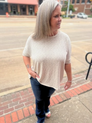 Oatmeal/Grey Hope Top