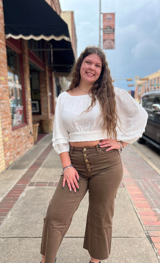 Vacay White Top