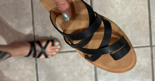 Black Isabel Sandal