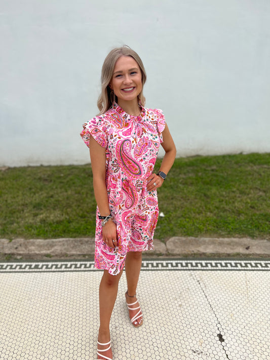 Pink Pasley Dress