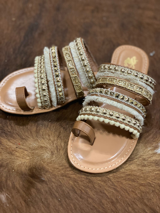 Camel Threads Champagne sandals