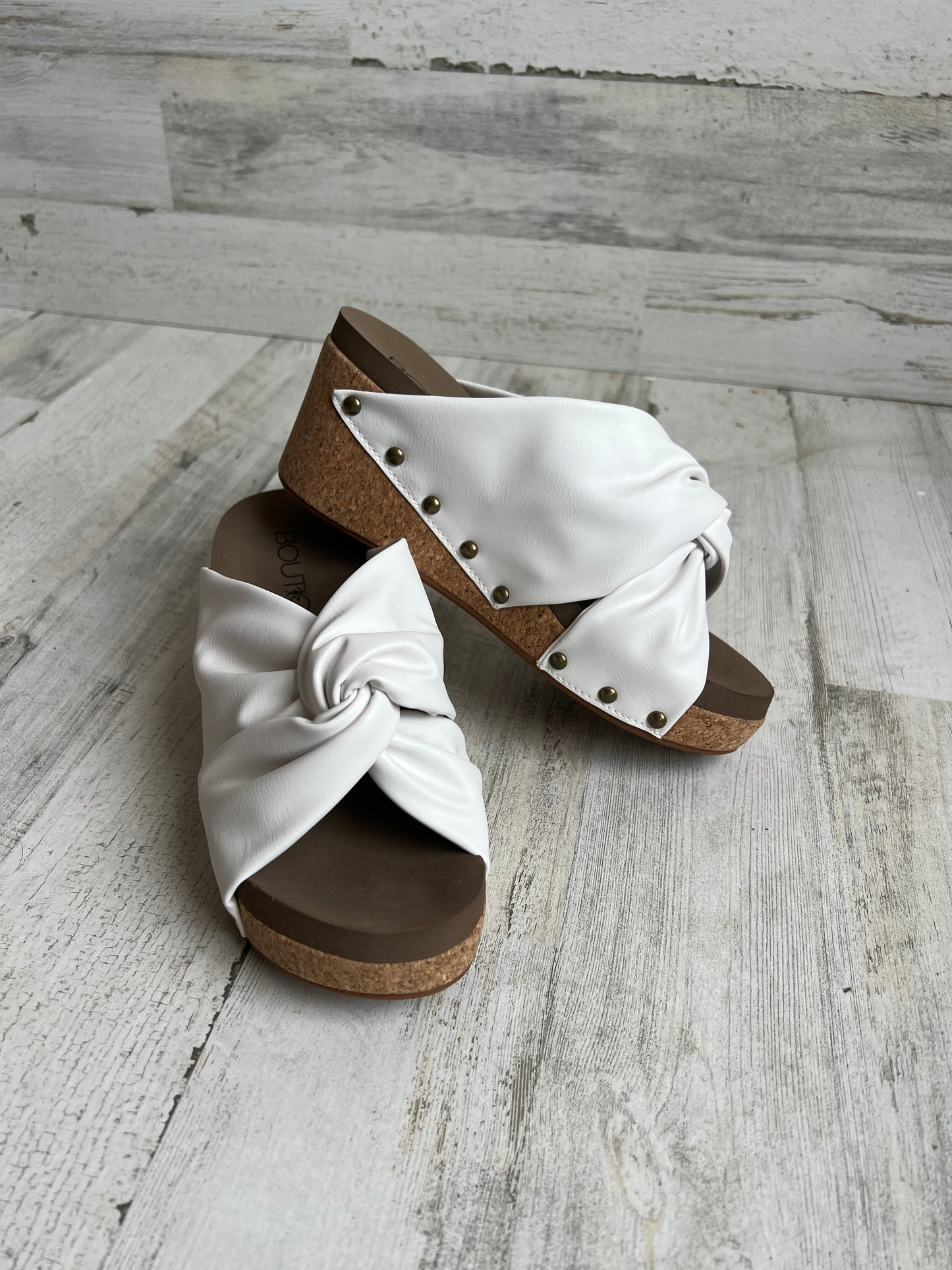 Corkys White Cheerful Sandals
