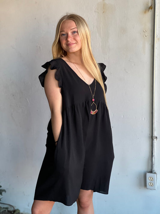 Black Flowy Dress
