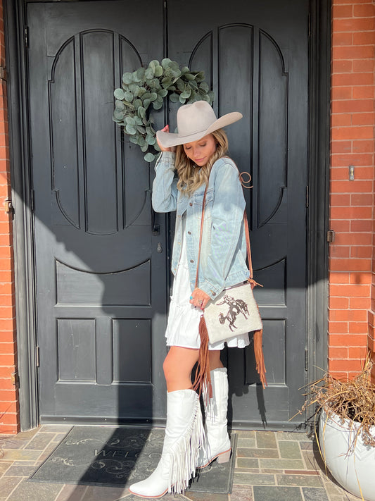Floral Embroidered Denim Jacket
