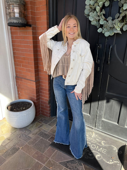 The Lainey Split Hem Bell Bottoms