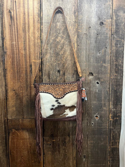 American Darling Spotted Cowhide Crossbody Conceal Carry