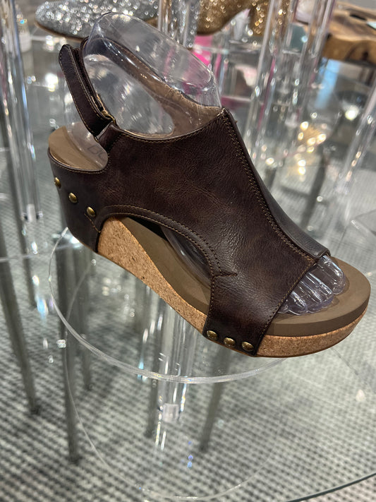 Corkys Chocolate Smooth Carley Wedges