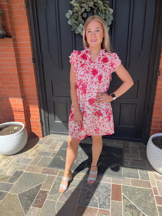 Lola Bell Dress Pink Floral