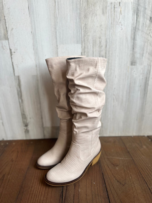 Corkys Beige Tall Slouchy Boots